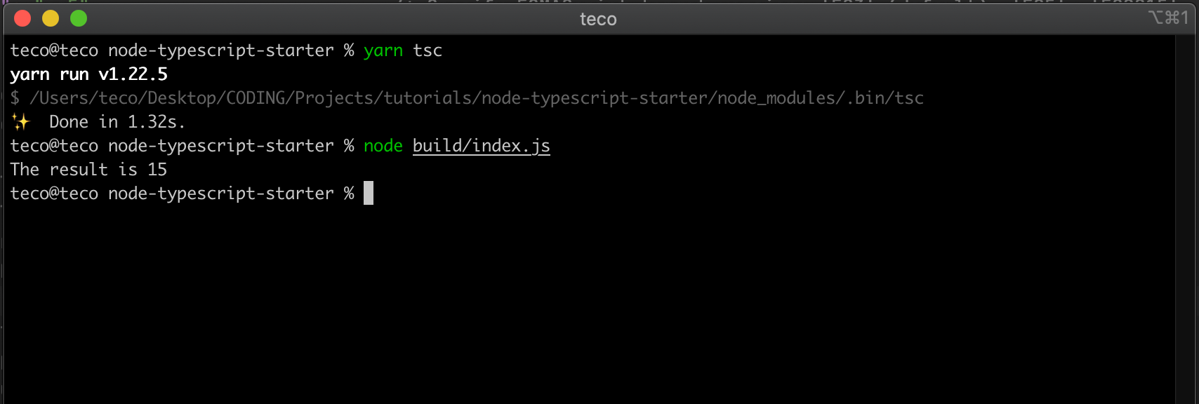node-ts-starter-compile-and-run
