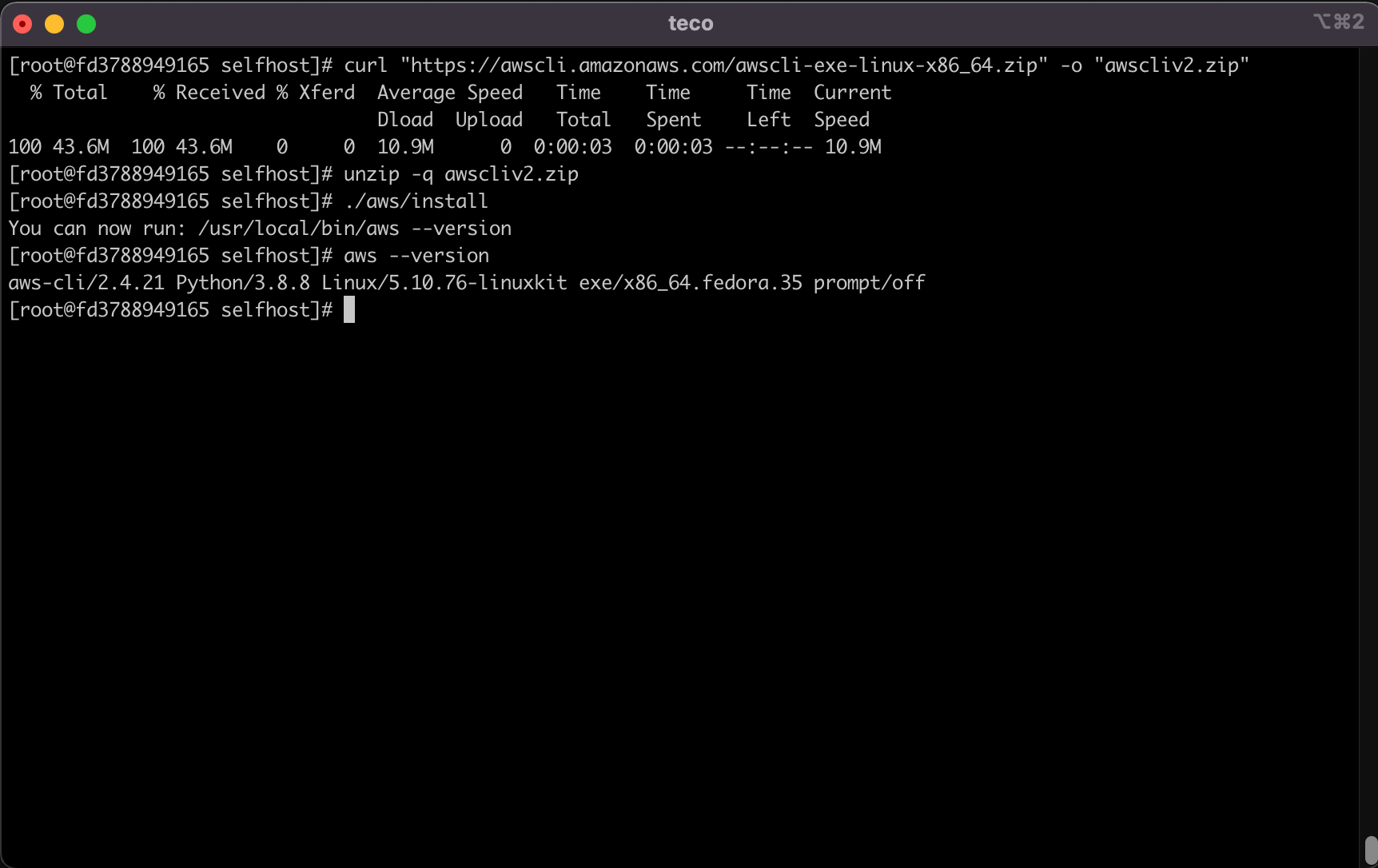 Install the AWS CLI 