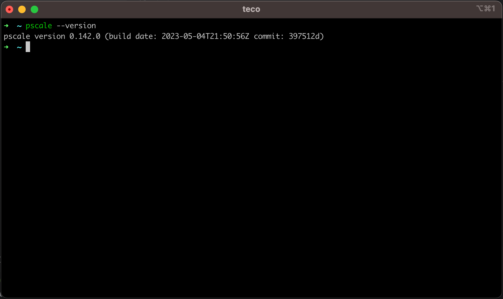 Verify the PlanetScale CLI's version.