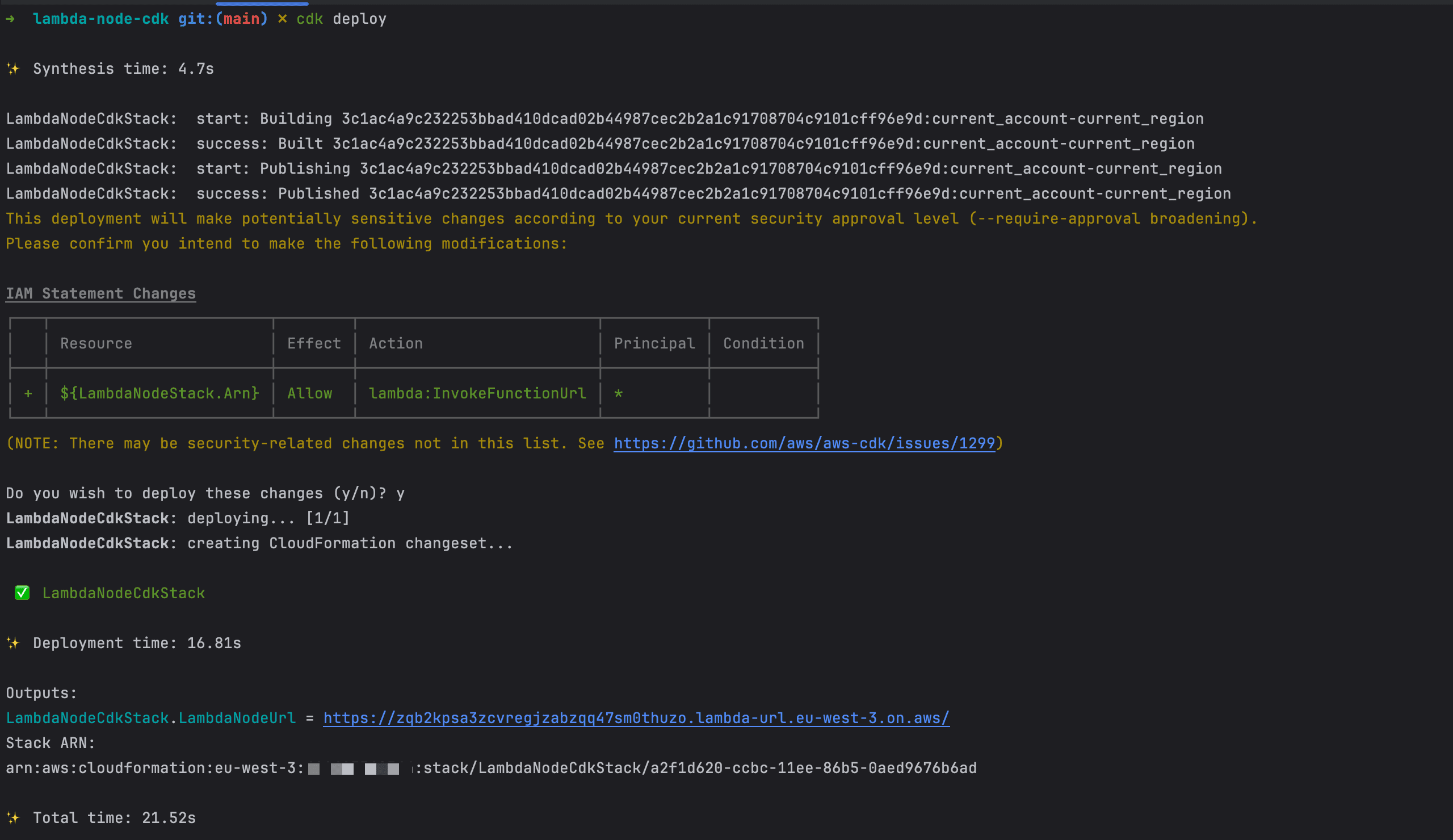 Re-deploy the infrastructure changes on AWS.