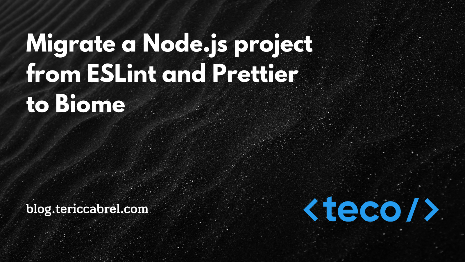 Set up a Node.js project with TypeScript and Biome