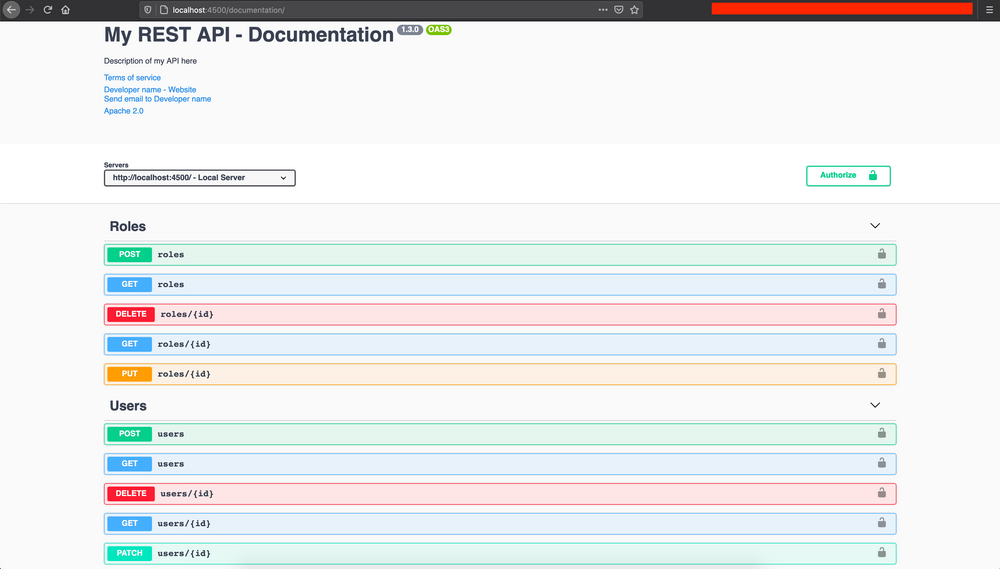 Document a Node.js REST API with Swagger and Open API