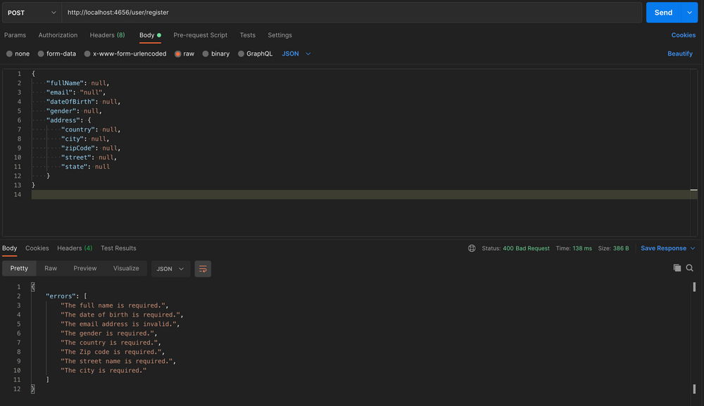 Validate Request Body and Parameter in Spring Boot