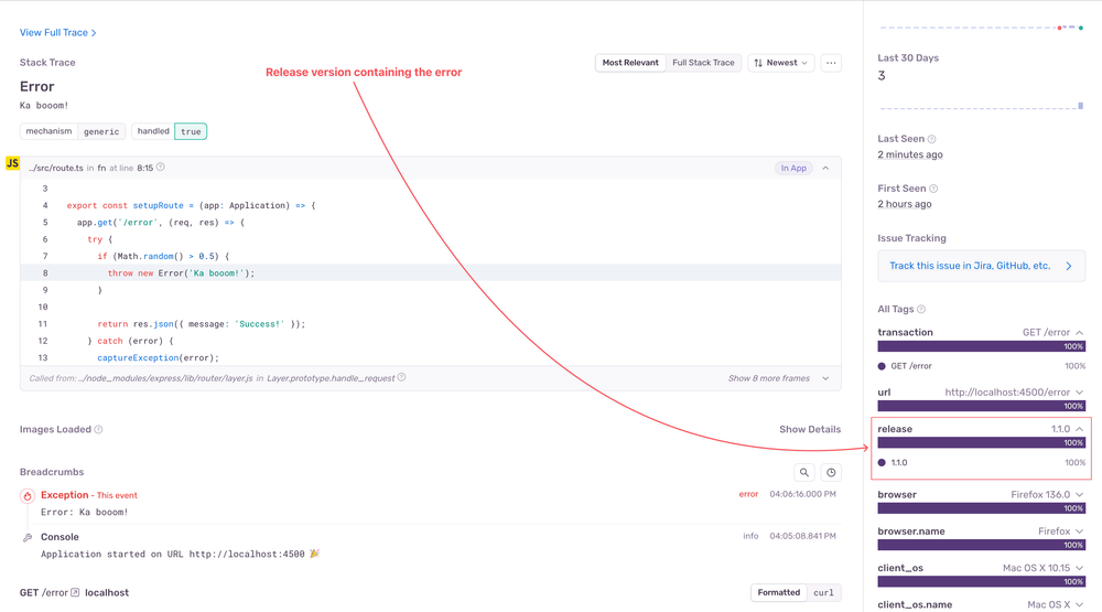 Better Error Stack Trace with Node.js Source Maps and Sentry