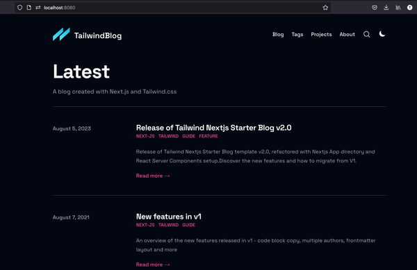 Create a Docker image of a Next.js application